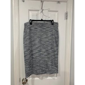 High waisted midi relaxed fitting formal gray skirt size L